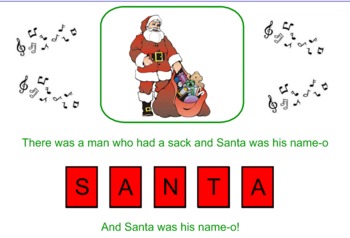 Preview of S-A-N-T-A: an interactive holiday song