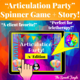 S Articulation Teletherapy Game│Interactive Game + Story│