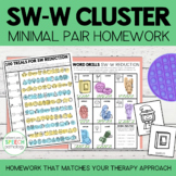 S Blend Cluster Reduction Minimal Pairs Homework | SW-W Wo