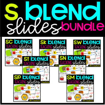 Preview of S Blend Google Slides Bundle l Teaching S Blends Lesson Plans