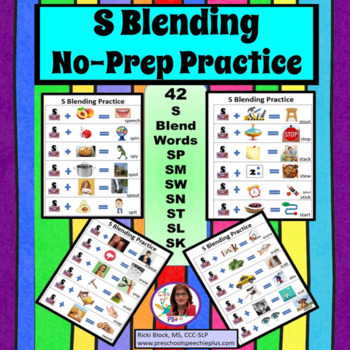 Preview of S Blending Speech Sound Minimal Pairs No Prep Practice