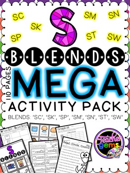 Preview of S Blends MEGA Activity Pack - sc, sk, sm, sn, sp, st, sw