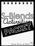 S-Blends Activities Packet