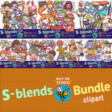 S Blends Clipart | Beginning S Blends BUNDLE