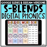 S Blends Digital Phonics Activities for Distance Learning