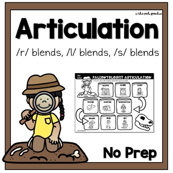 s blends l blends r blends articulation worksheets speech therapy