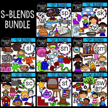 Preview of S-Blends Mega Bundle {Creative Clips Digital Clipart}