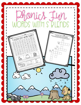 Preview of S Blends Phonics Fun