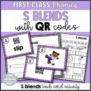 S Blends QR Code Activity - 3 Products in 1 - Differentiated Cards and ...