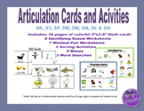 S Blends & /SH/ Articulation Cards, Worksheets, and Activities