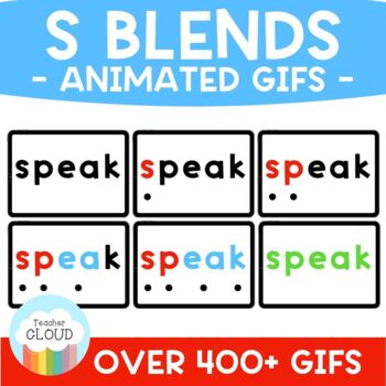Preview of S Blends Words Animated GIFS