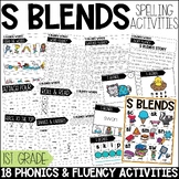 S Blends Worksheets, Games and Activities 1st Grade Phonic