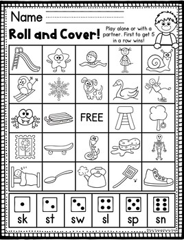 s blends worksheets word work by first tries and sunny skies tpt