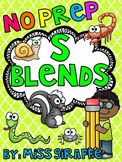 S Blends Worksheets & No Prep Activities (Beginning Blends