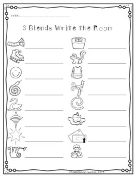 S Blends Write the Room by Texas Family Tradition | TPT