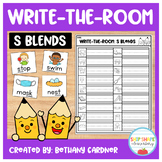 S Blends - Write-the-Room - Classroom Phonics Activity