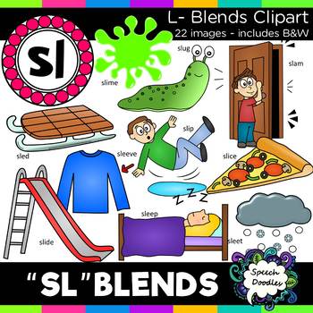 S Blends Clipart Sl Words 20 Images Personal And Commercial Use