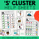 S Cluster Help Sheets for Speech Therapy
