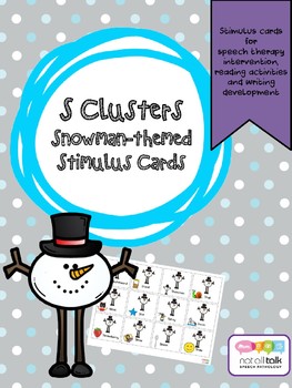 Preview of S CLUSTERS WINTER CARDS