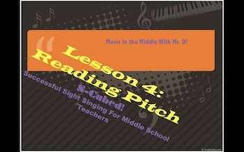 Preview of S-Cubed!  Lesson 4:  Reading Pitch  Successful Sight Singing Course