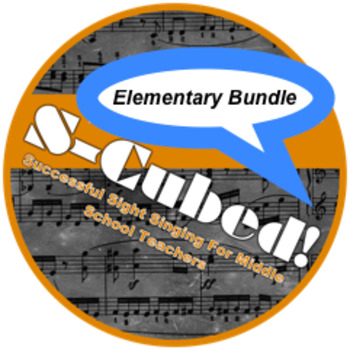 Preview of S-Cubed!  The Elementary Music Sight Singing Bundle!  Lessons 1-5!
