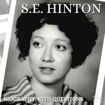 Preview of S.E. Hinton Author Study - Author Biography with Comprehension Questions
