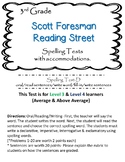 S.F.  Reading Street (3rd)  Spelling Tests (D)  w/ accommodations (all 6 units)