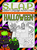 S.L.A.P. Halloween {Speech Language Activity Pack}