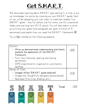 Preview of S.M.A.R.T. Goals and Goal Setting