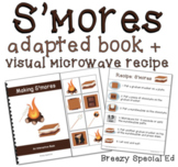S'mores Visual Recipe, Adapted Book and Worksheets for Spe