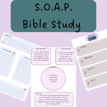 Preview of S.O.A.P Bible Study Layout - Free Download