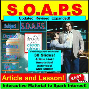 Preview of SOAPS: AP Language or College Prep (Google Slides, PowerPoint)