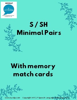 Preview of S / SH minimal pairs with memory match