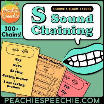 Preview of S Sound Chaining for Speech Therapy