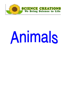 Preview of S.T.E.A.M ANIMAL 5 WEEK LESSON PLANS