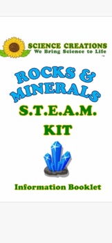 Preview of S.T.E.A.M. ROCKS & MINERALS lesson plan book: by Science Creations