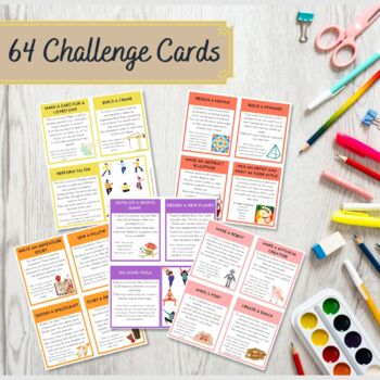 Preview of S.T.E.M Challenge Cards | Task Cards | Activity Flashcards | Educational