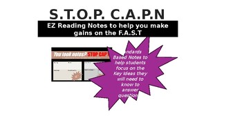 Preview of S.T.O.P. C.A.P.N: The EZ F.A.S.T. Reading Notes Strategy