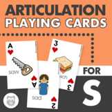 S Articulation Playing Cards - Outline + Color Printable D
