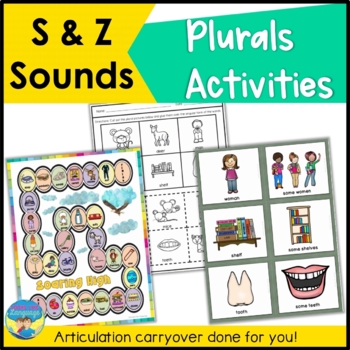 Preview of S Z Sounds Articulation Language Activities Plurals Syntax Speech Therapy