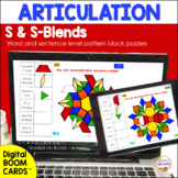 S and S-Blends Articulation BOOM Cards™ Speech Therapy Activity