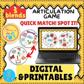 Preview of S blends Artic Game - Quick Match! Spot it!
