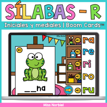 Silabas Boom Cards Bundle Juegos De Silabas Con B V F R By Miss Norbiel