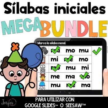 Preview of Sílabas iniciales MEGA BUNDLE Digital