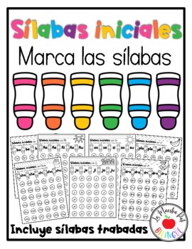 Sílabas iniciales de A-Z Marcas las sílabas by La Maestra Pati Bilingue