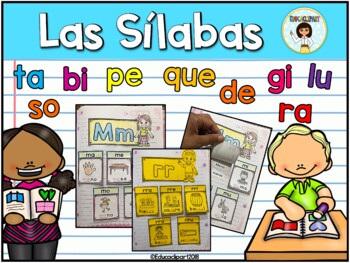 Preview of Sílabas - libreta interactiva (Spanish Syllables Interactive)