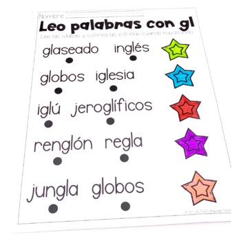 Sílabas trabadas GL by Jorja's Dual Language Classroom | TPT
