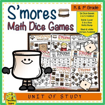 Preview of S'more Math Center Dice Games