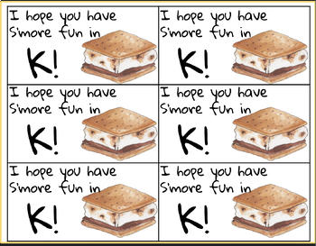 Preview of S'more Snack Tags