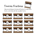 S'mores Fractions Match Game